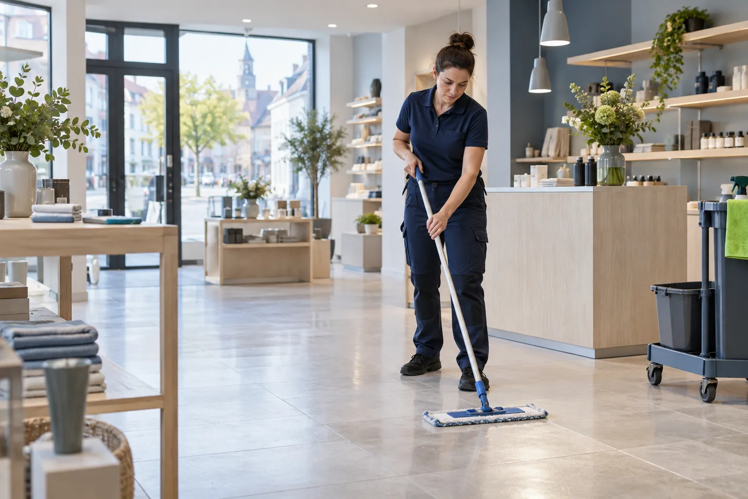 Illustratie van onze dienstverlening : Winkels & showrooms